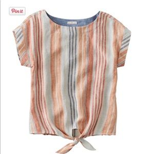 Women's Signature Short-Sleeve Linen Top